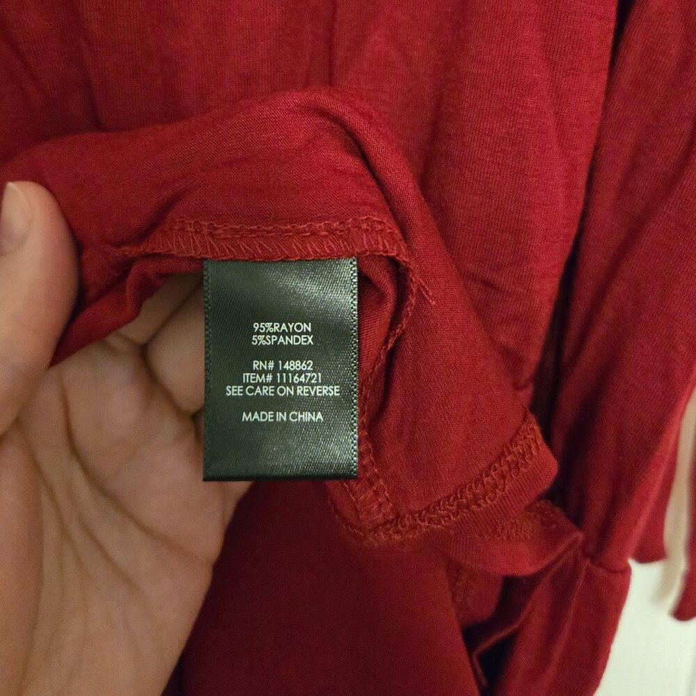 Torrid red skater dress with tie sleeves - 2X - Picture 5 of 6